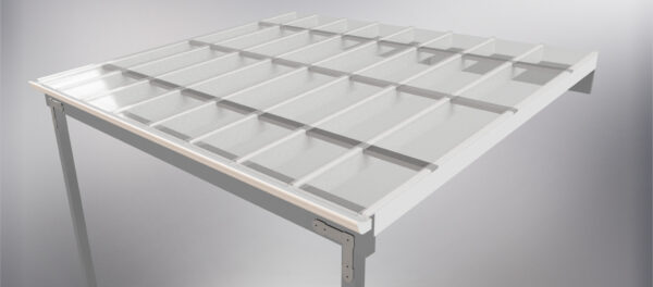 Custom Glaze polycarbonate top view rafters purlins