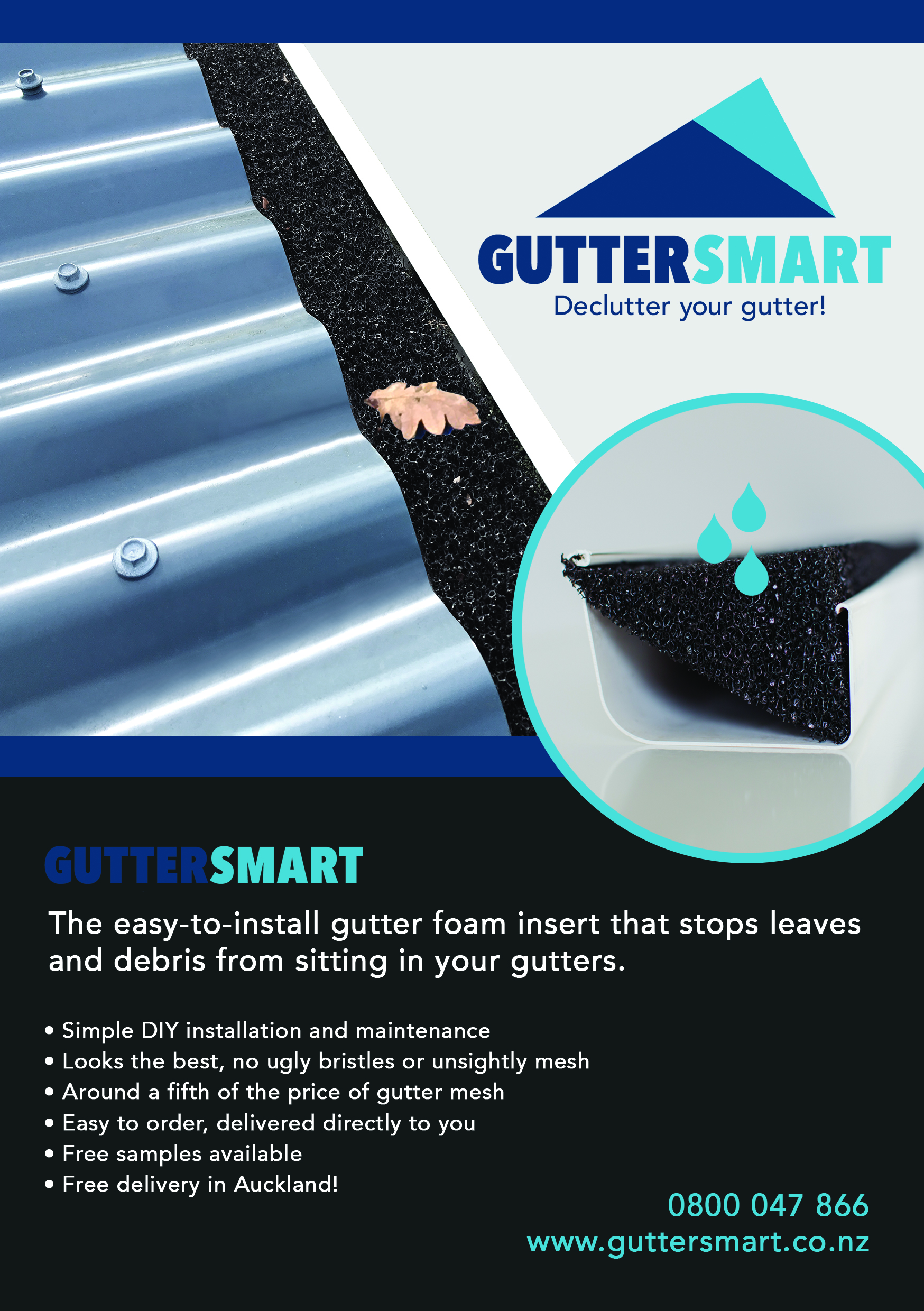 Gutter foam protection by Guttersmart