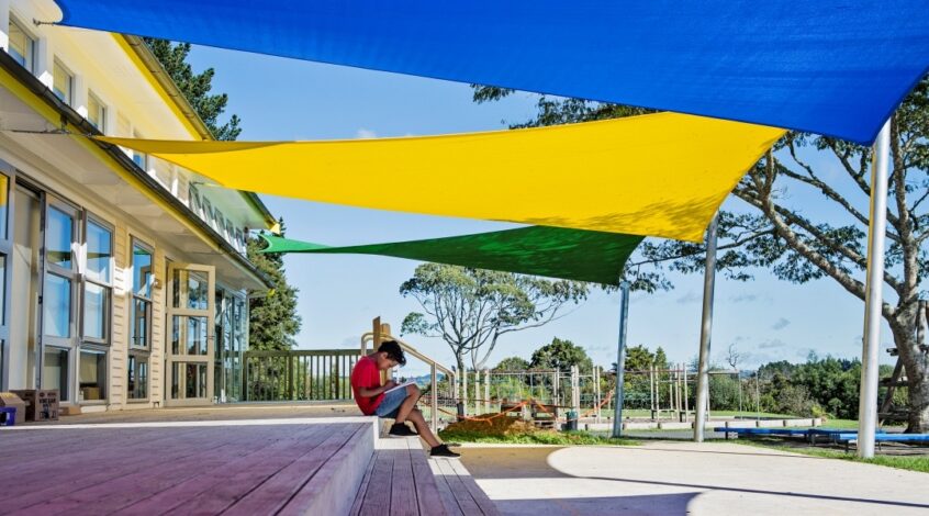 Outdoor canpies and shade sails for schools NZ from Sunnyside