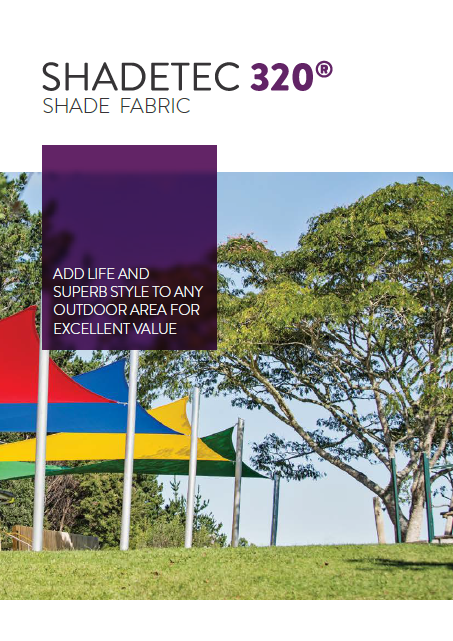 Shadetex 320 shade sail fabric brochure from Sunnyside thumbnail