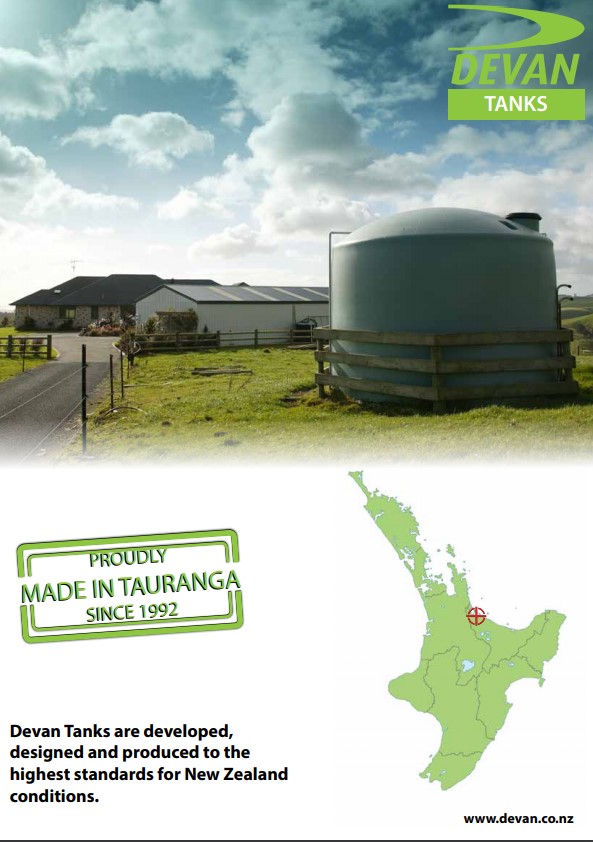 Devan water tank brochure North Island