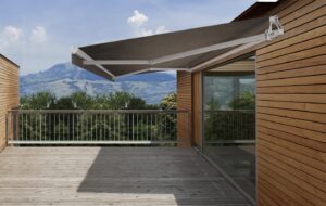 Retractable patio awning for deck Ellipse - home