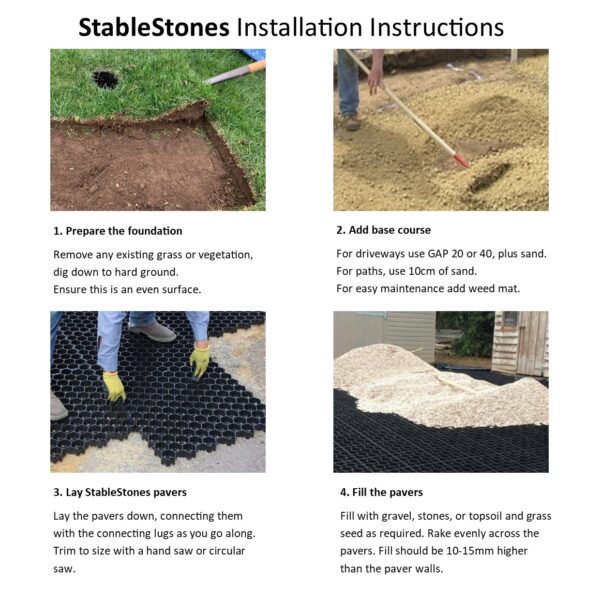 StableStones Pavers Installation Instructions