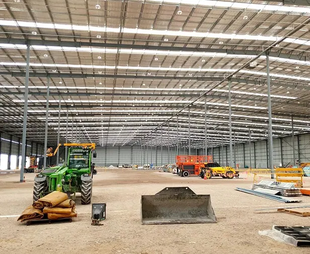 Topglass GC Fiberglass roofing inside warehouse